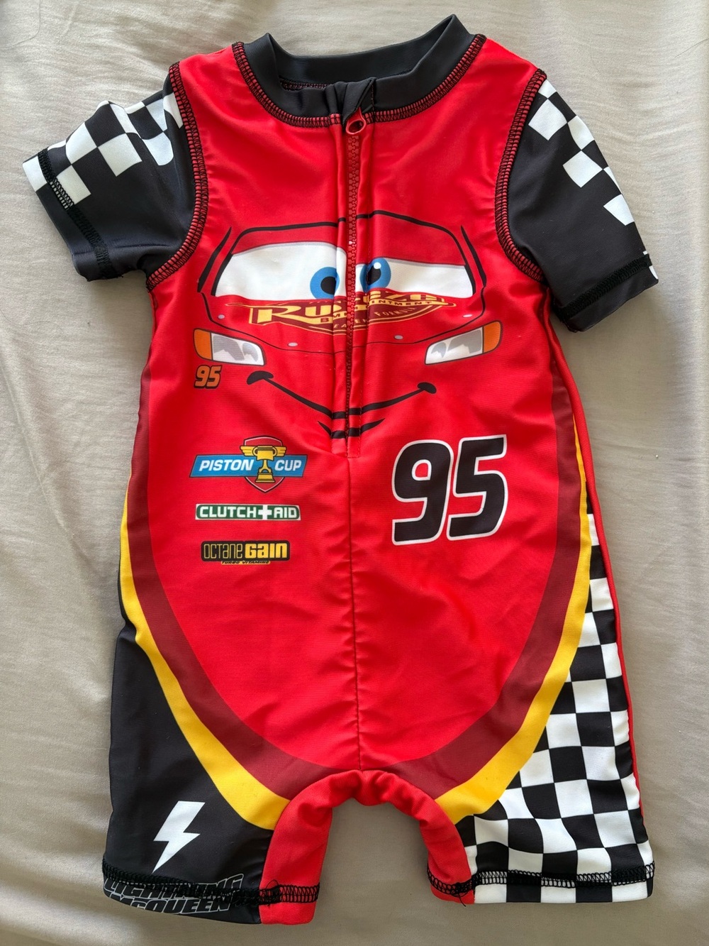 Disney Pixar Cars Red Baby Swimsuit - 12M